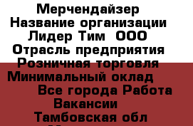 Мерчендайзер › Название организации ­ Лидер Тим, ООО › Отрасль предприятия ­ Розничная торговля › Минимальный оклад ­ 15 000 - Все города Работа » Вакансии   . Тамбовская обл.,Моршанск г.